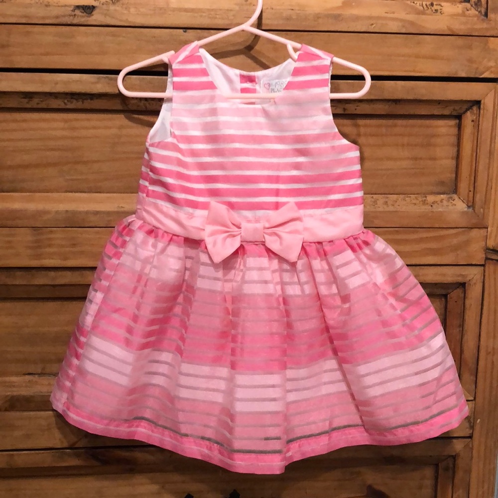 Striped Pink Spring Dress